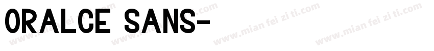 oralce sans字体转换